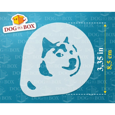 Meme Schablonen (3er-Set) Cappuccino und Kaffee Kakaopulver Dekor Schablone - Face Painting Schablonen