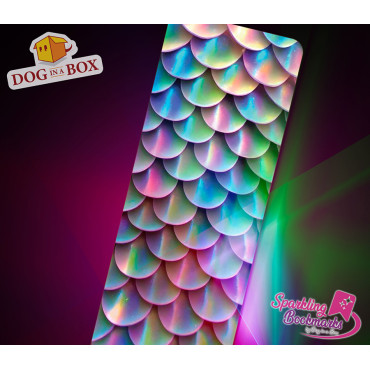 Mermaid bookmark n.1 - metallic-holo effect bookmark, mermaid's tail