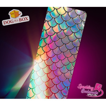 Mermaid bookmark n.2 - metallic-holo effect bookmark, mermaid's tail