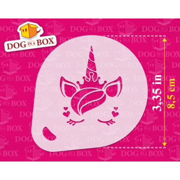 Unicorns Stencils (set of 6) Cappuccino and Coffee cocoa powder decor stencil - Face Painting stencil