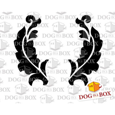 Damask stencil elements n. 8 - Reusable stencil for cake, wedding cakes, wall decors and wood signs