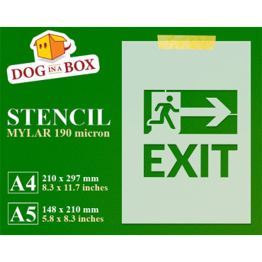 Stencil "Exit" - Stencil...