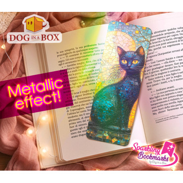 Marque-page chat mosaïque...