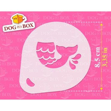 Kinderzimmer-Schablonen (3er-Set) Cappuccino- und Kaffeekakaopulver-Dekorschablone - Schablonen für die Gesichtsbemalung