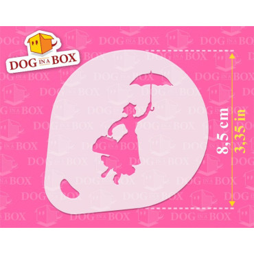 Pochoirs de pépinière (lot de 3) pochoir de décoration de poudre de cacao Cappuccino et café - pochoirs de peinture de visage