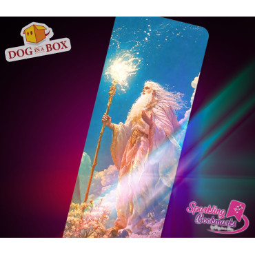 Wizard bookmark n.1 - metallic-holo effect bookmark, D&D sorcerer fantasy style
