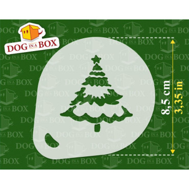 Christmas stencils n.4 (set of 3) Cappuccino and Coffee cocoa powder decor stencil - Face Painting stencils