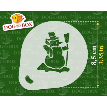 Christmas stencils n.4 (set of 3) Cappuccino and Coffee cocoa powder decor stencil - Face Painting stencils