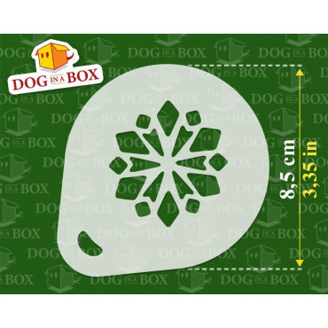 Christmas stencils n.4 (set of 3) Cappuccino and Coffee cocoa powder decor stencil - Face Painting stencils