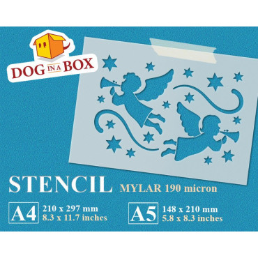 Pochoir anges de Noël n.2 -...