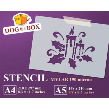 Stencil di candele di...