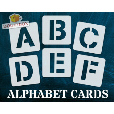 Alphabet stencils font n.7 - Uppercase font stencil for wood signs and walls. Individual letters stencils