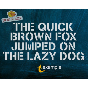 Alphabet stencils font n.7 - Uppercase font stencil for wood signs and walls. Individual letters stencils