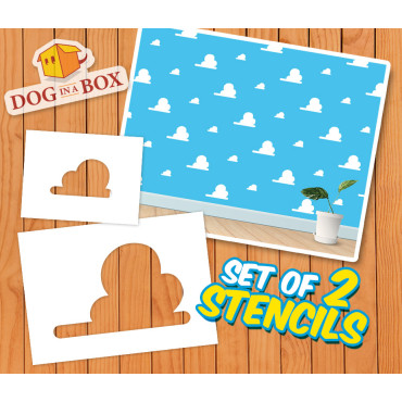 Toy Story clouds stencils -...