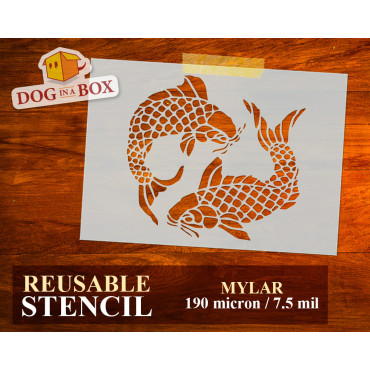 Koi stencil n.8 - Stencil...