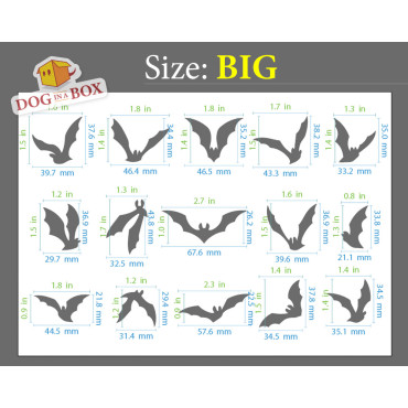 Fledermaus schablone nr.1 – Wiederverwendbare Schablonen für Kuchen-, Keks-, Stoff- und Wanddekoration