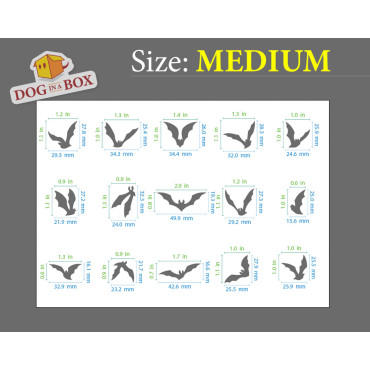 Bats stencil n.1 - Reusable stencils for cake, cookie, fabric and wall decor