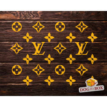 Louis Vuitton logo stencil n.3 - Fashion brand logo stencil for painting on walls, fabrics, plastic