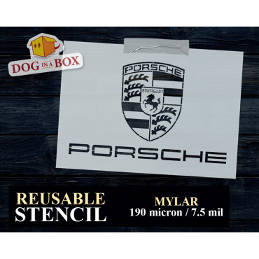 Porsche logo stencil n.1 -...