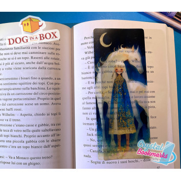 Anime Bookmark n.2 - Handmade Transparent Bookmark | Crystal, Stained glass Effect | Gift for Readers