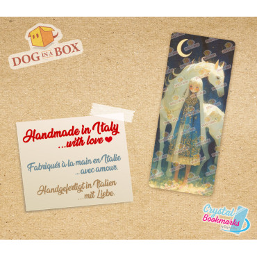 Anime Lesezeichen Nr. 2 – Handgemachtes transparentes Lesezeichen | Kristall, Buntglaseffekt | Geschenk für Leser