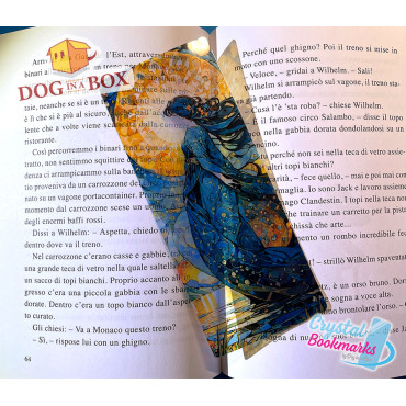 Marque-page Anime n.3 - Marque-page transparent fait main | Cristal, effet vitrail | Cadeau pour lecteurs