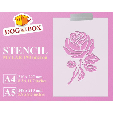Stencil Rosa n.1 - Stencil...