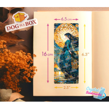 Marque-page Anime n.3 - Marque-page transparent fait main | Cristal, effet vitrail | Cadeau pour lecteurs