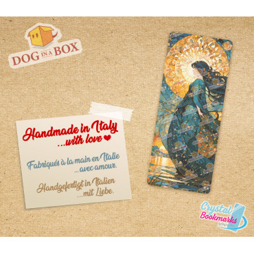 Anime Bookmark n.3 - Handmade Transparent Bookmark | Crystal, Stained glass Effect | Gift for Readers