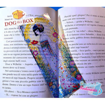 Anime Bookmark n.4 - Handmade Transparent Bookmark | Stained glass Effect | Japanese style