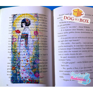 Marque-page Anime n. 4 - Marque-page transparent fait main | Effet vitrail | Style japonais