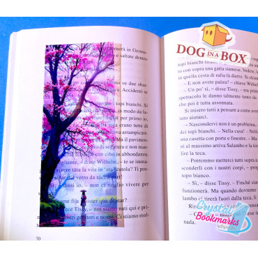 Anime Lesezeichen Nr. 5 – Handgemachtes transparentes Lesezeichen | Buntglaseffekt | Japanischer Stil