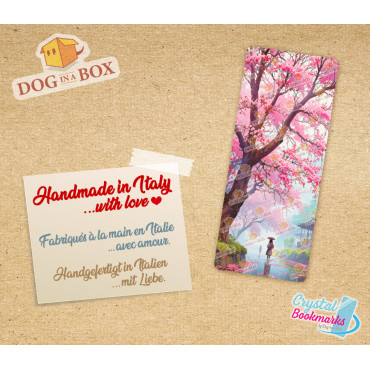 Anime Lesezeichen Nr. 5 – Handgemachtes transparentes Lesezeichen | Buntglaseffekt | Japanischer Stil