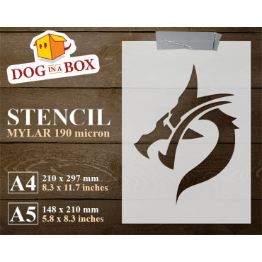 Tribal Dragon stencil n.1 -...