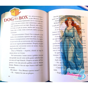 Segnalibro Art Nouveau n.4 - Segnalibro trasparente fatto a mano | Effetto vetro, cristallo | Segnalibro d'arte