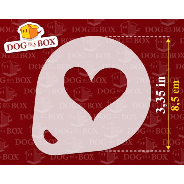 Love stencils n.2 (set of 3) Cappuccino and Coffee cocoa powder decor stencil - Face Painting stencils