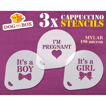 Stencil baby shower (set di...