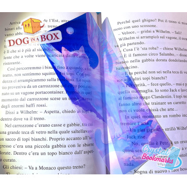 Cat Bookmark n.2 - Handmade Transparent Bookmark | Crystal, Stained Glass Effect | cute bookmark