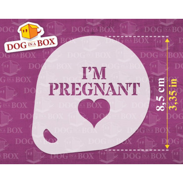 Gender reveal stencils (set of 3) Cappuccino and Coffee cocoa powder decor stencil - Face Painting stencils