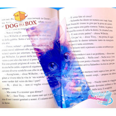 Cat Bookmark n.3 - Handmade Transparent Bookmark | Crystal, Stained Glass Effect | cute bookmark