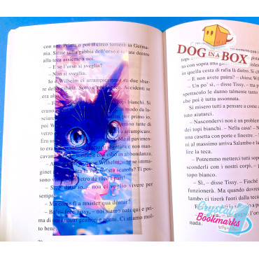 Cat Bookmark n.3 - Handmade Transparent Bookmark | Crystal, Stained Glass Effect | cute bookmark