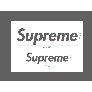 Pochoir logo Supreme n.1 - Pochoir logo de marque de mode pour peindre sur murs, tissus, plastique