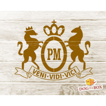 Veni Vidi Vici Marlboro logo stencil n.2 - Reusable stencil for painting on walls, fabrics, plastic