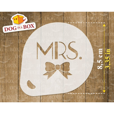 Pochoir Mr & Mrs (lot de 3) pochoir de décoration en poudre de cacao Cappuccino et café - pochoirs de peinture de visage