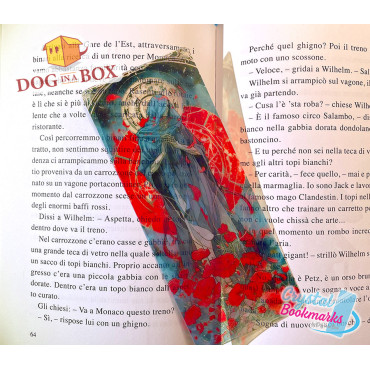 The Death Bookmark n.1 - Handmade Transparent Bookmark | Crystal, Stained Glass Effect | Grim reaper