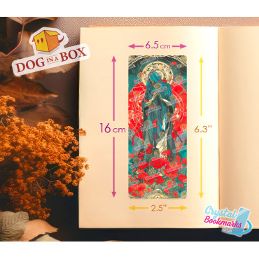 Marque-page La mort n.1 - Marque-page transparent fait main | Effet vitrail, cristal | Faucheuse