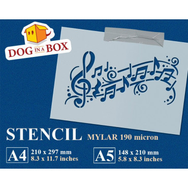 Musiknotenschablone -...