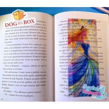 Aurora Bookmark n.2 - Handmade Transparent Bookmark | Crystal, Stained Glass Effect | Disney Sleeping Beauty