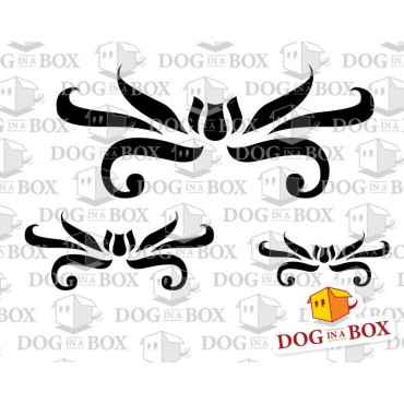 Damask stencil elements n. 7 - Reusable stencil for cake, wedding cakes, wall decors and wood signs