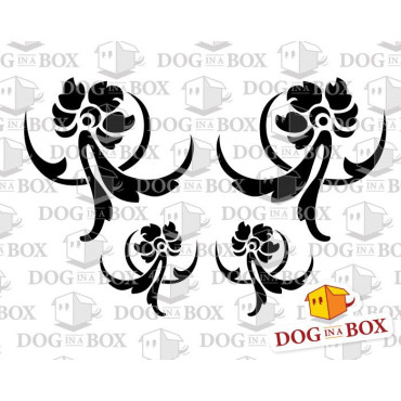 Damask stencil elements n. 6 - Reusable stencil for cake, wedding cakes, wall decors and wood signs